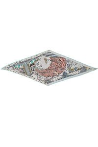 Zoda Satin White Scarf