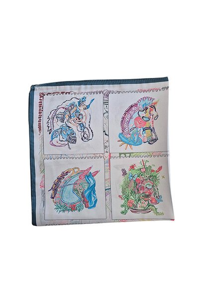 Zoda Satin Magicland Scarf-hc-new-Hello Cyril.