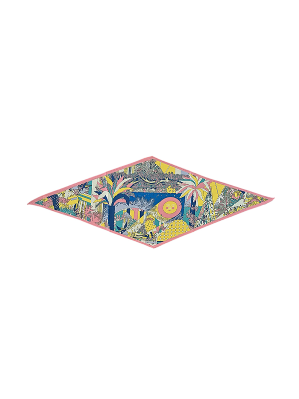 Zoda Satin Yellow Scarf