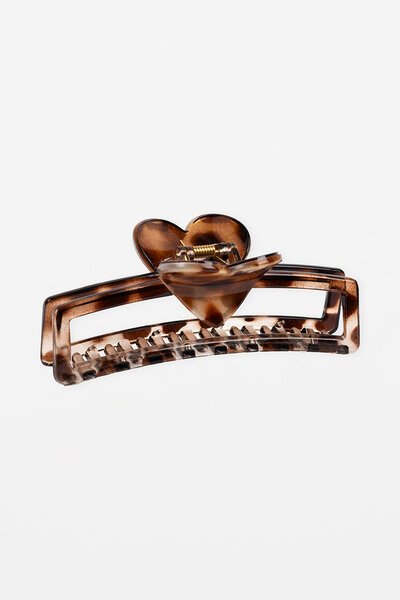 Stella + Gemma Heart Oblong Hair Claw-accessories-Hello Cyril.