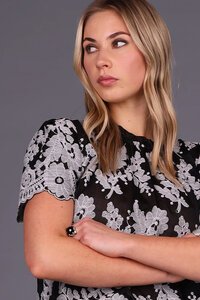 Storm Embroided Rush Top