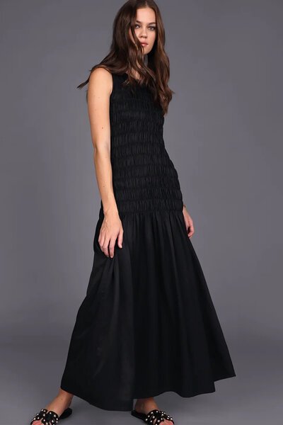 Storm Shirred Maxi Dress-hc-new-Hello Cyril.
