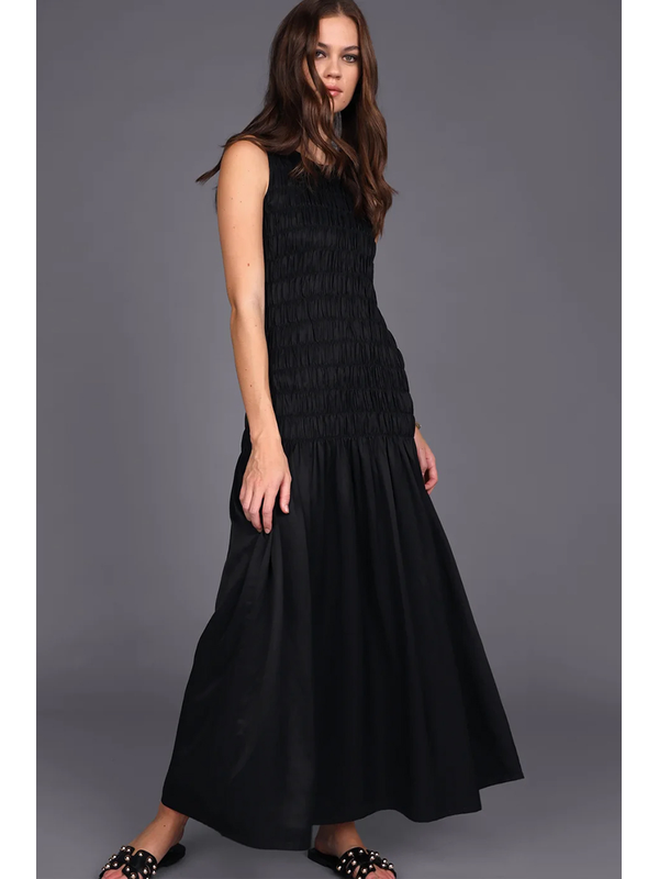 Storm Shirred Maxi Dress