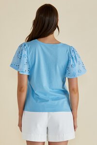 Betty Basics Lottie Embroidered Tee