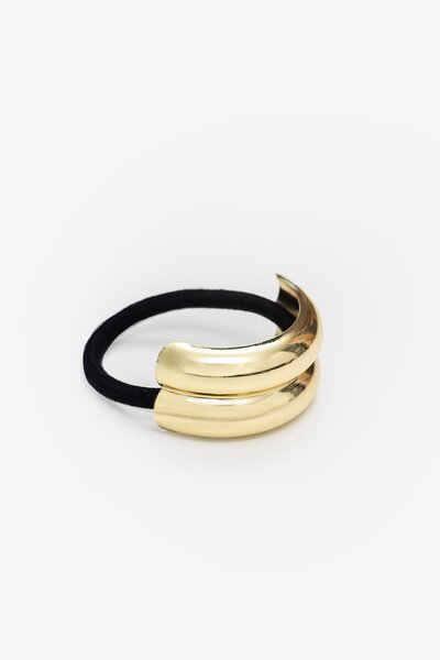 Antler Double Curve Gold Hair Cuff-hc-new-Hello Cyril.
