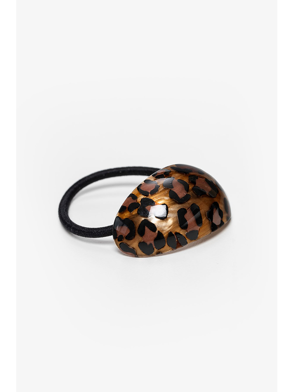 Antler Dark Cheetah Cuff Hair Tie