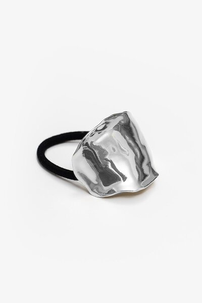 Antler Textured Silver Hair Cuff-hc-new-Hello Cyril.