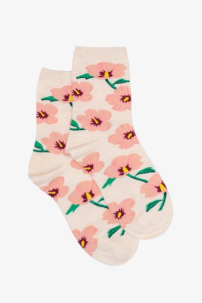 Antler Hibiscus Sock-hc-new-Hello Cyril.