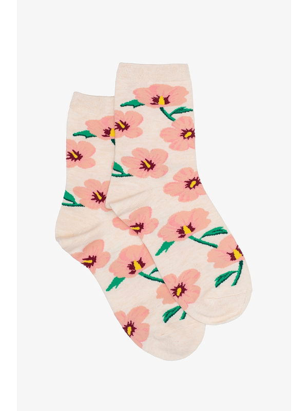 Antler Hibiscus Sock Antler Hibiscus Sock
