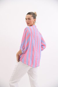 Worthier Dorothy Wide Stripe Linen Shirt