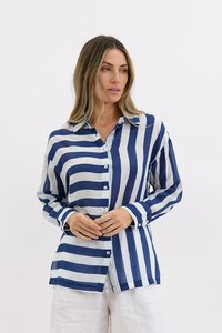 Worthier Nell Linen Stripe Shirt