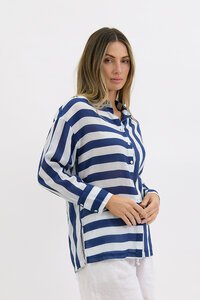 Worthier Nell Linen Stripe Shirt