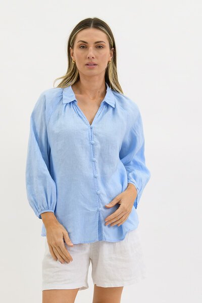 Worthier Maia Linen Blouse-lives-Hello Cyril.