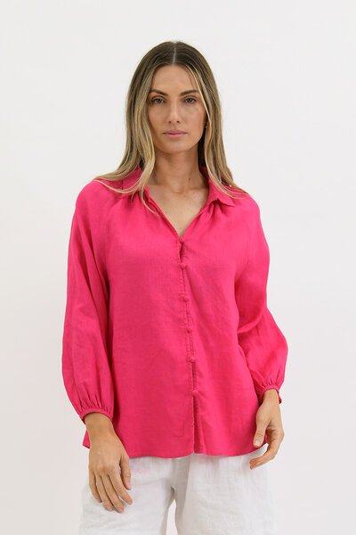 Worthier Maia Linen Blouse-lives-Hello Cyril.