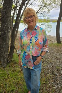 Worthier Asta Linen Print Top