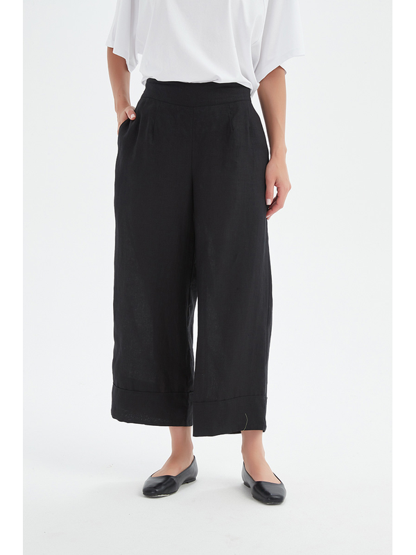 Tirelli Wide Leg Linen Pant