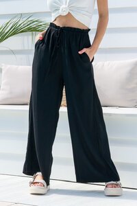 Miss Marlow Linen Drawstring Pocket Pant