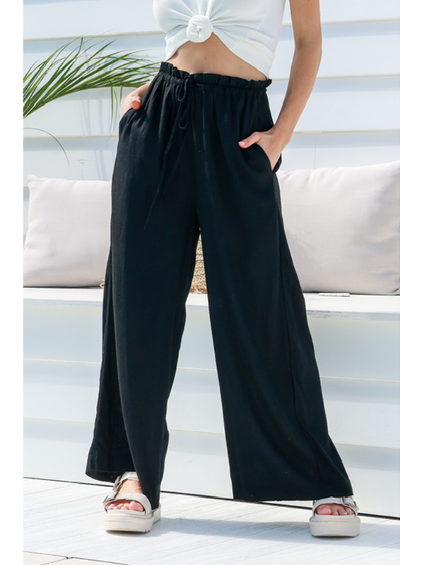 Miss Marlow Linen Drawstring Pocket Pant Miss Marlow Linen Drawstring Pocket Pant