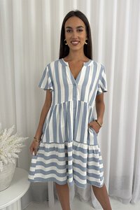 Grace & Co Striped Mini Dress