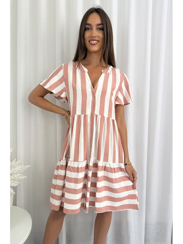 Grace & Co Striped Mini Dress