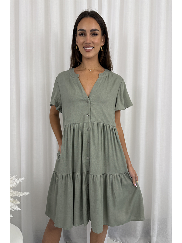 Grace & Co Tiered Baby Doll Dress