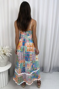 Miracle Patchwork Midi Dress