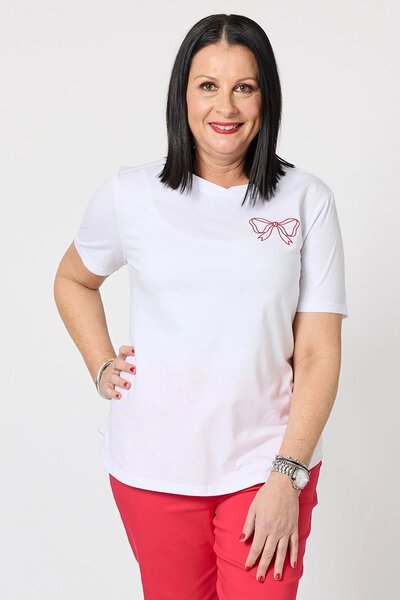 Gordon Smith Bow Tee-shop-by-label-Hello Cyril.