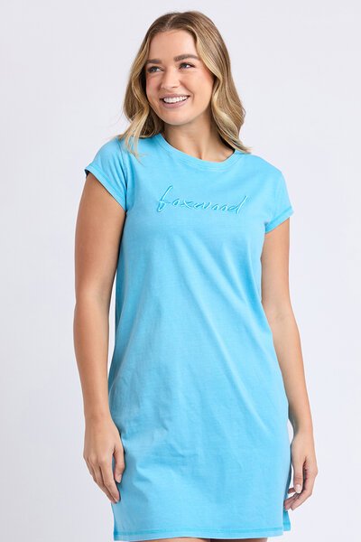 Foxwood Signature Embroidery Tee Dress-hc-new-Hello Cyril.