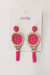 Zoda Tennis Racquet Earring