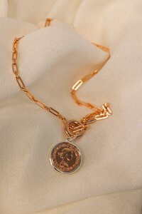 She Jewellery Royal Coin Pendant Necklace