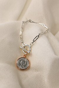 She Jewellery Royal Coin Link Bracelet