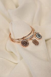 She Jewellery Three Ring Coin Bangle