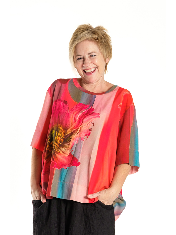 Deeanne Hobbs Zefer Poppy Top 