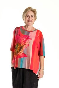 Deeanne Hobbs Zefer Poppy Top 