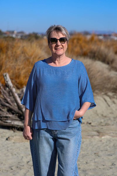 La Mode 3-4 Sleeve Layered Top-lives-Hello Cyril.