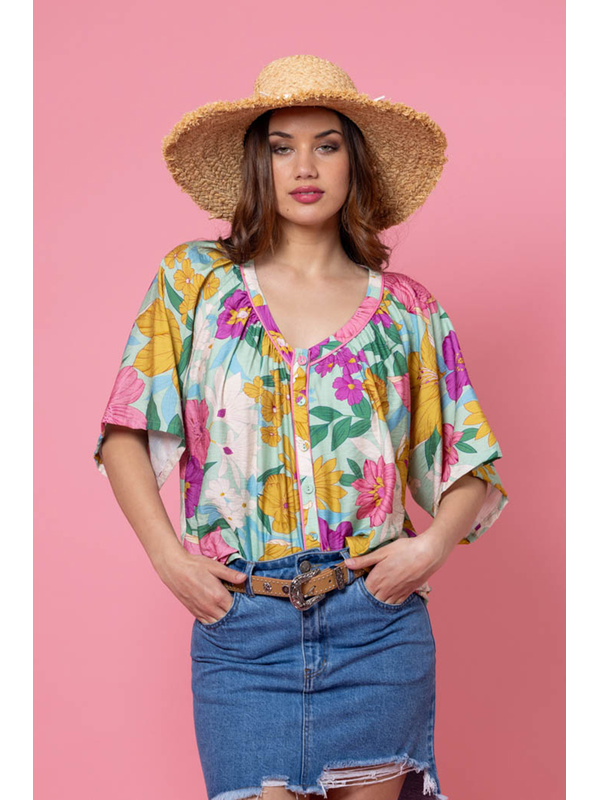 Charlo Val Floral Blouse