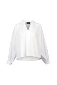 Vassalli Placket Shirt with Balloon Sleeve