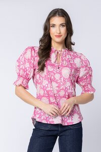 Leila + Luca Romantic Floral Honey Blouse