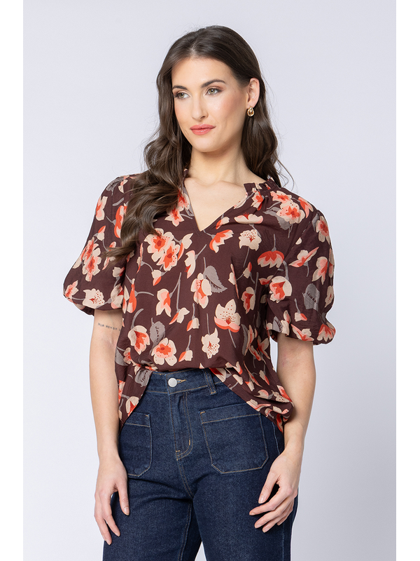 Seeking Lola Nutmeg Glow Treasure Top