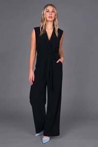 Storm Wide Leg Tux Jumpsuit