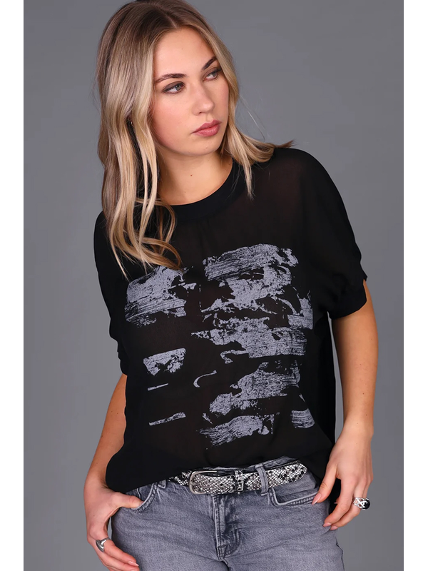 Storm Broken Glass Oversized Tee