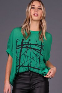 Storm Stix Print Oversized Tee