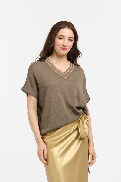 Urban Luxury Lurex Trim Knit Top-december-Hello Cyril.