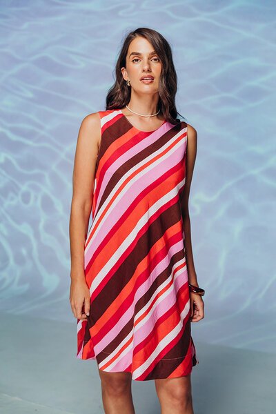 Foxwood Guava Stripe Dress-hc-new-Hello Cyril.