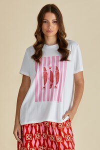 Betty Basics Ellia Crew Tee Sardinia Print