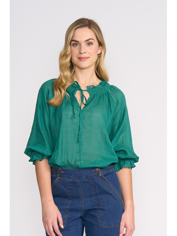 Leila + Luca Jade Safron Top