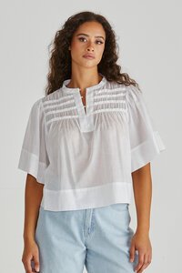 Sass Pammi Ruffle Yoke Blouse