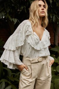 Fate + Becker Delia Ruffle Top