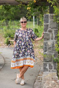 Glam Midnight Petal Dress