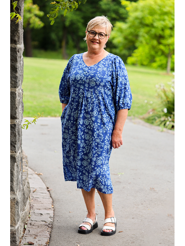 Glam Blue Tidal Dress